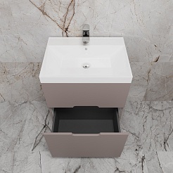 Style Line Тумба под раковину Матис 60 тауп темный – фотография-5